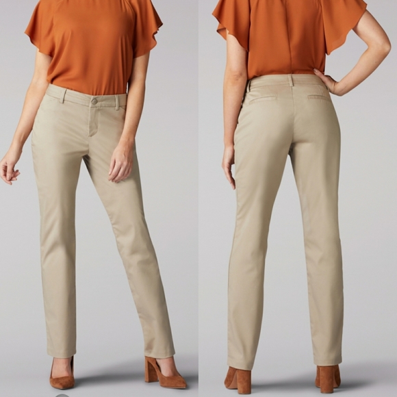 lee wrinkle free pants